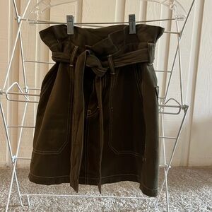 Green High waisted skirt